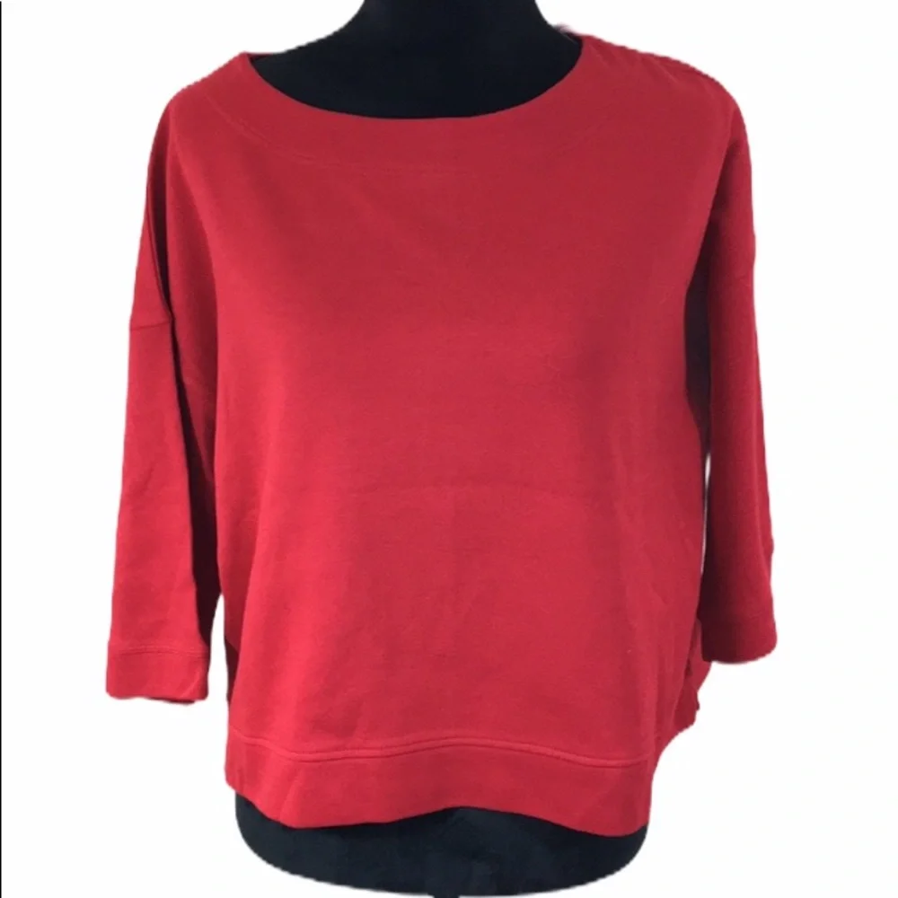 Vineyard Vines Red Knit Top Sz M NWOT